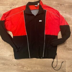 Nike Bold Red and Black Windbreaker